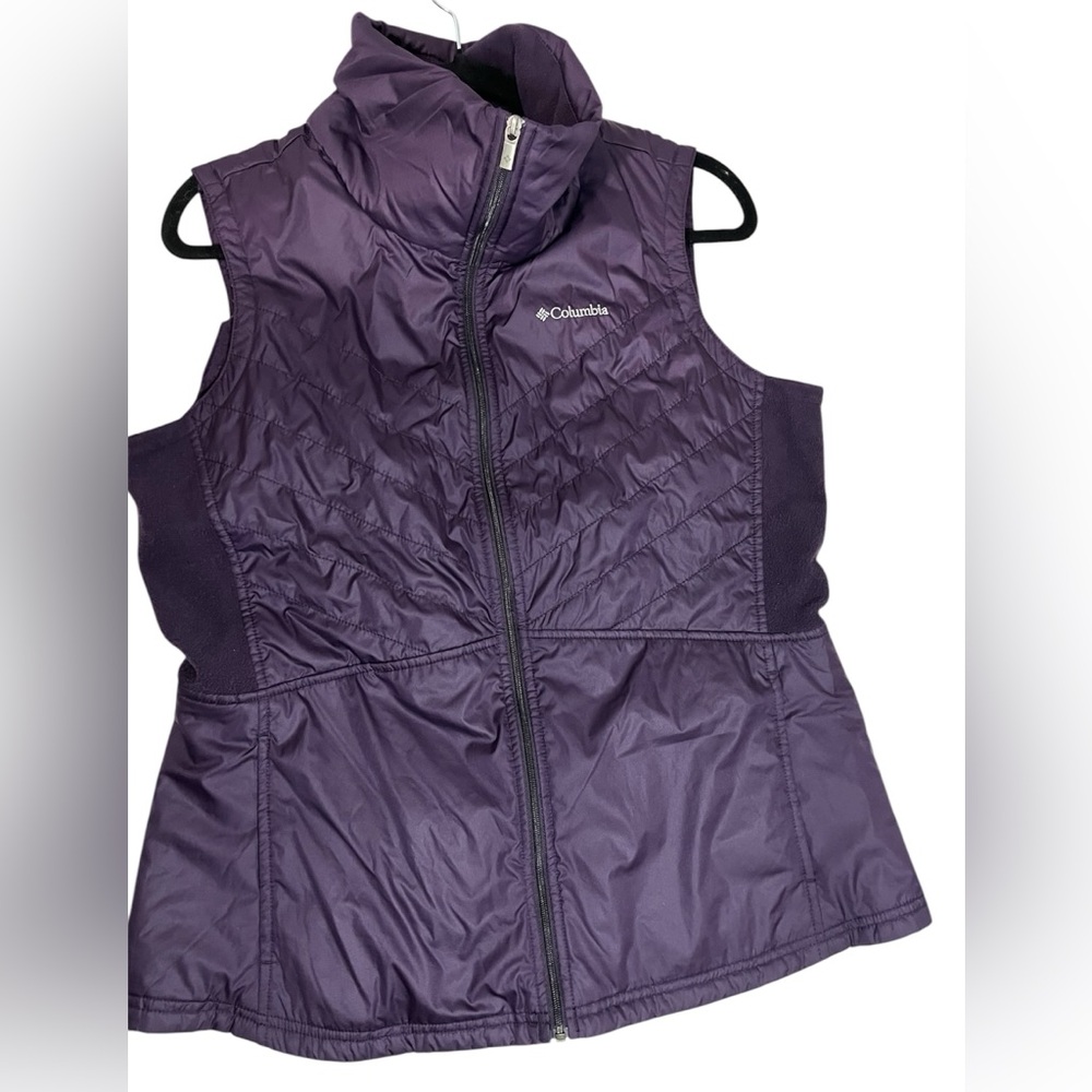 Columbia Purple Quilted Vest Layer Outdoor Size Large